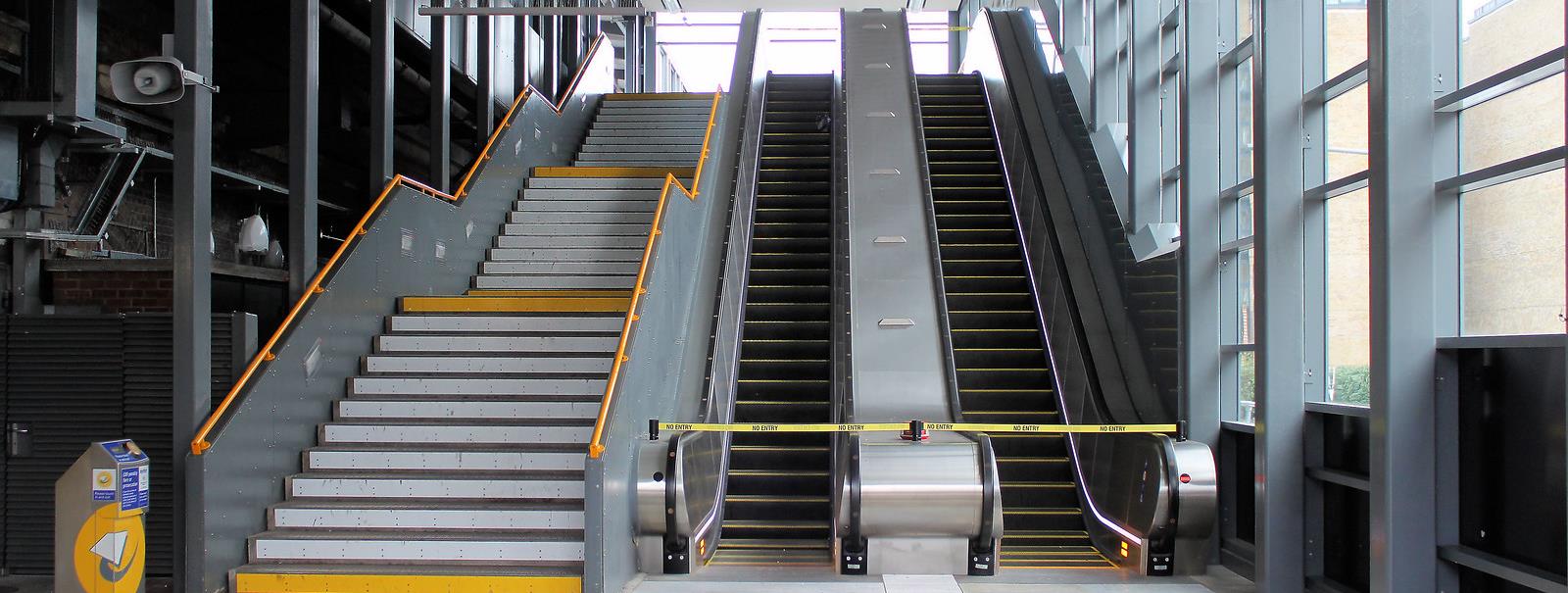 Limehouse Station Escalators